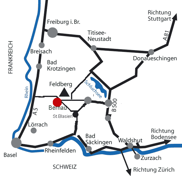 Route nach Bernau 